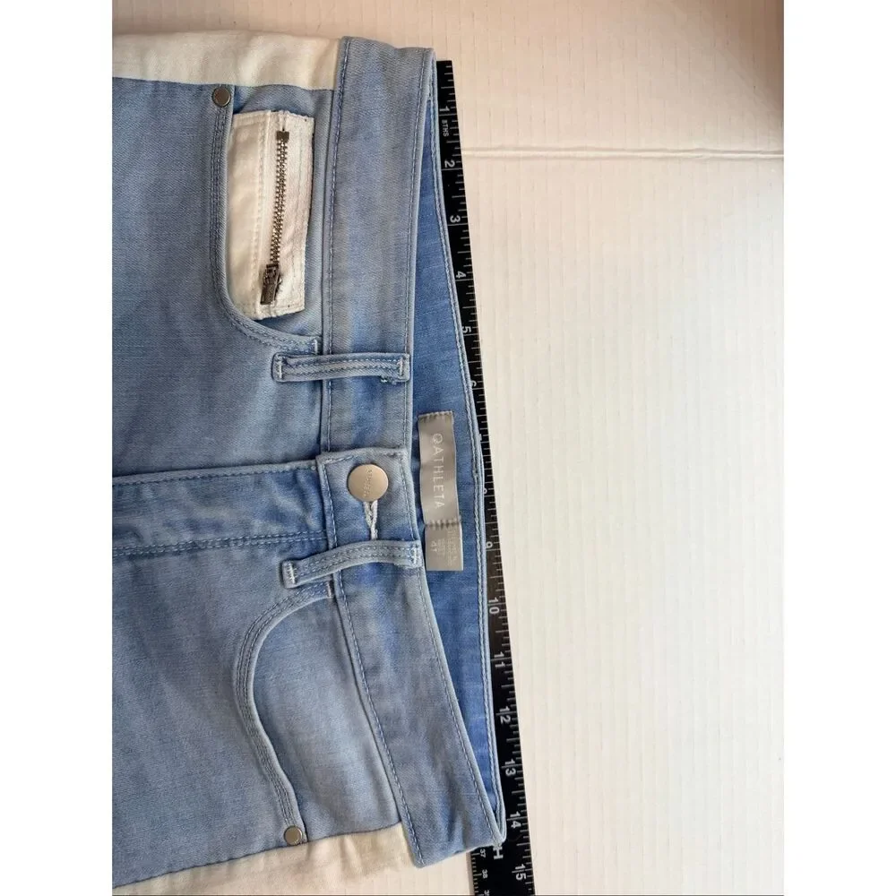 Athleta Jeans Womens 4T Fits 28x28 Sculptek Performance Stretch Moto Style Jeans